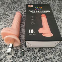 Dương vật giả X7 hít tường và rung 10 chế độ 4