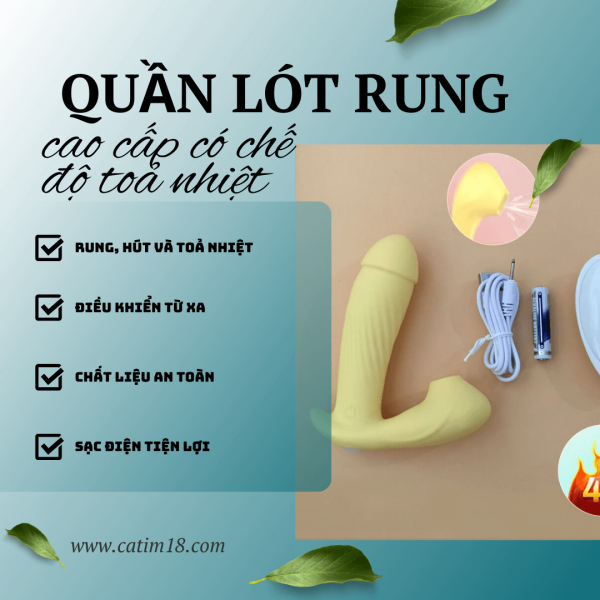 Quần lót rung cao cấp điều khiển từ xa cho nữ