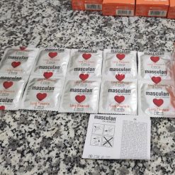 Bao cao su mỏng có gân gai và chống xts Masculan hộp 10 cái 2