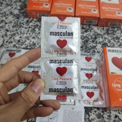 Bao cao su mỏng có gân gai và chống xts Masculan hộp 10 cái 3
