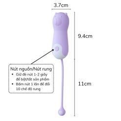 Trứng rung tình yêu hình gấu Lilo Lala 6