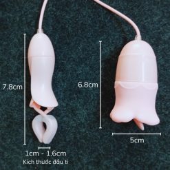 Trứng rung 3 đầu lưỡi liếm và kẹp vú Ankni 8