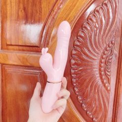 Dương vật giả tai thỏ cầm tay có thụt 2